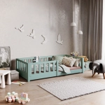 Łóżko dzieciece z barierką