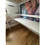 Łóżko na antresoli z biurkiem