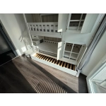 Łóżko piętrowe ze schodami Katowice z barierkami ochronnymi