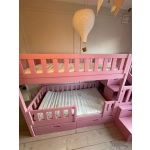 Funkcjonalne łóżko piętrowe ze schodami i ślizgawką do pokoju dziecka