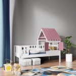 łóżeczko z dachem dla dziewczynki