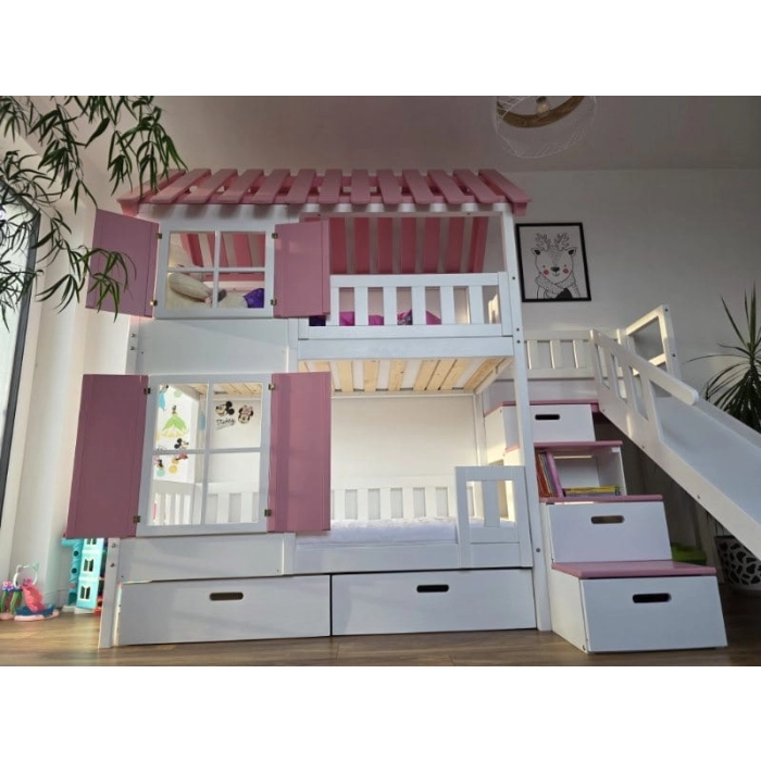 Piętrowe łóżko dla dziewczynek